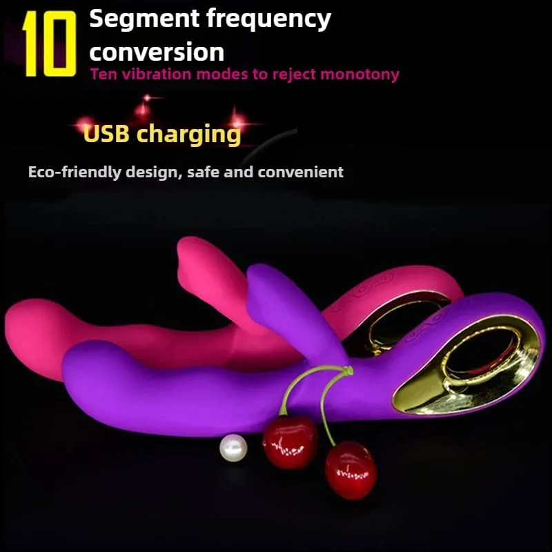 G Spot ארנב ויברטור לנשים חזק 10 ממריץ דגדגן רטט דילדו נרתיק לעיסוי צעצועי מין להנאה זוגית — image 2
