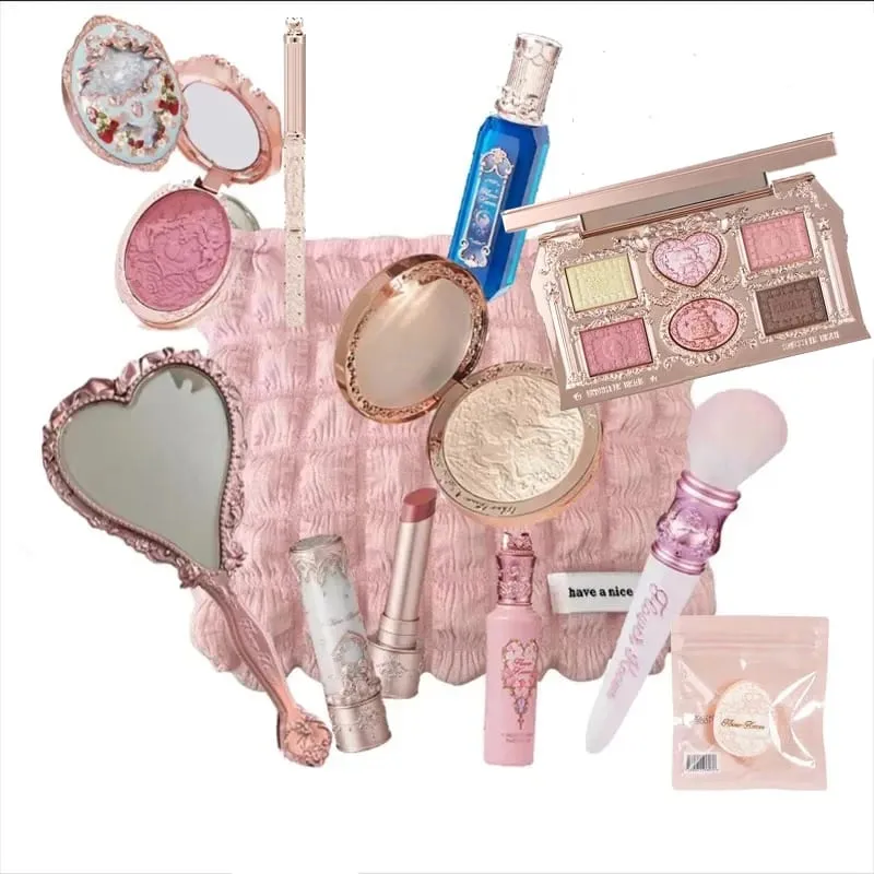 Flower Knows sminkkészlet Nyárközi mesék Flowerknows alapozó Little Angel Highlight Strawberry Rococo ajakmáz 11db készlet — image 11