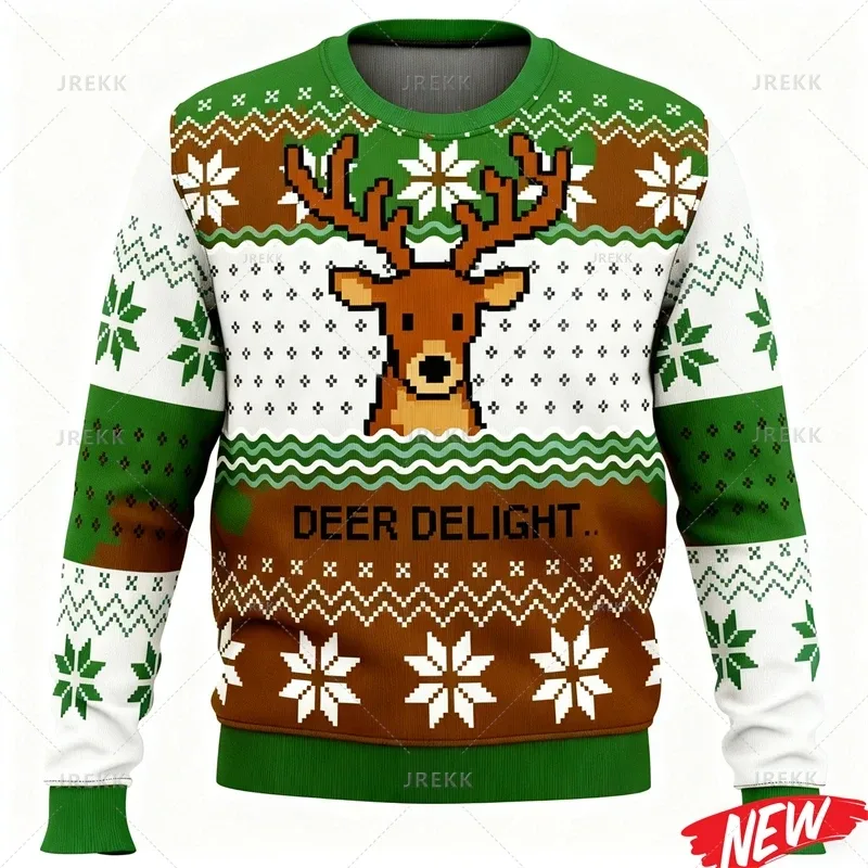 Cute Animal Ugly Christmas Sweater Men Women Fashion 3d Printed Merry Christmas Sweatshirt Colorful New Year Pullover Hoodies