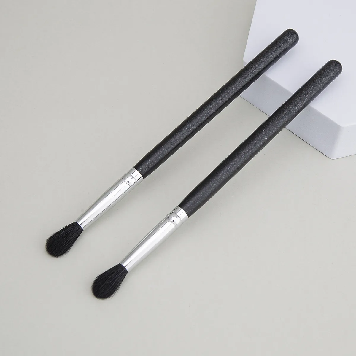 224 pli brosse ombre à paupières pli mélange pinceaux de maquillage haute qualité flamme forme chèvre cheveux ombre à paupières pli outil de maquillage — image 6