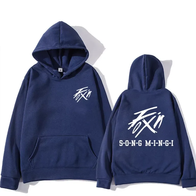 _FIX ON_ Mingi Merch Vintage Hoodies Korean Kpop Fashion Style Hoody Men Long Sleeve Streetwears Winter Unisex Clothing