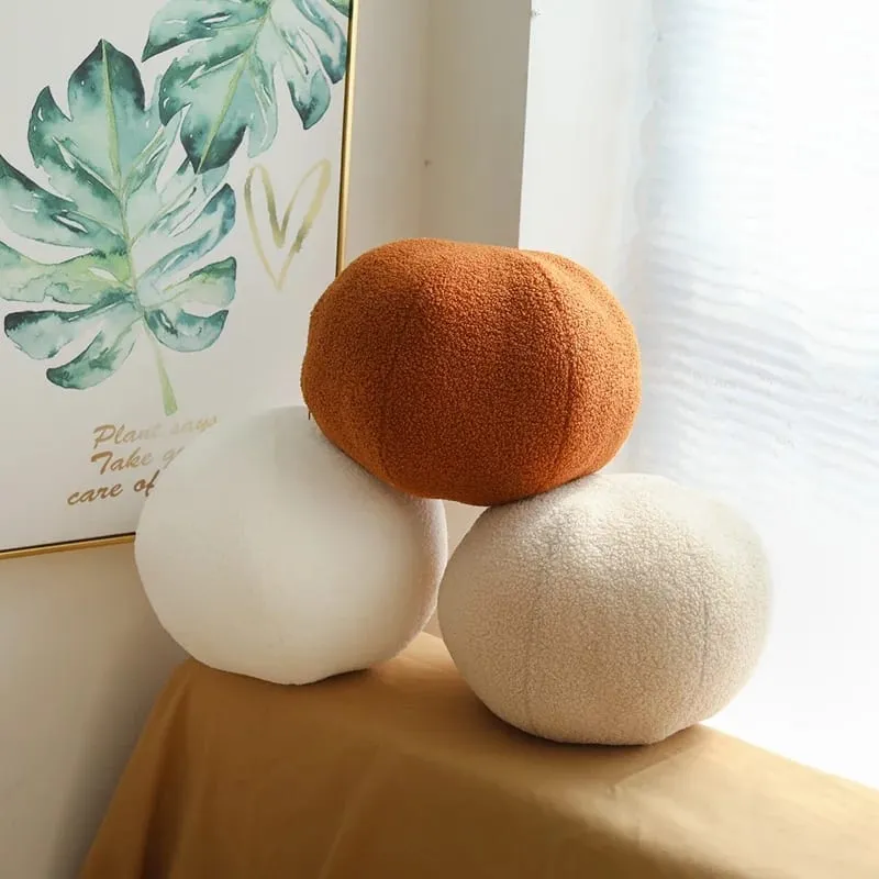 Coussin boule nordique de couleur unie, fleur en peluche, oreiller pour canapé, taille, bureau, jouet pour enfant, cadeaux, décoration de la maison, nouvelle collection — image 4