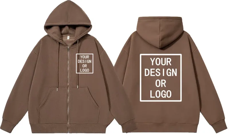 Personalisieren Sie Ihr eigenes Markenlogo/Bild mit Ihrem eigenen Design, personalisierbar, für Männer und Frauen, DIY-Reißverschluss-Kapuzenpullover, lässiger Kapuzenpullover, neuer Pullover