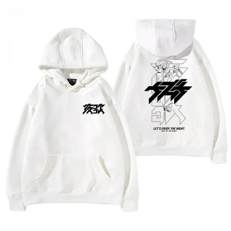 Y2K GECENİN anime ÇAĞRISI NAZUNA Nanakusa Komik Kapüşonlu Hip Hop Baskılı Sweatshirt Poleron Hombre Sokak Giyimi Harajuku Eşofman Takımı — image 4