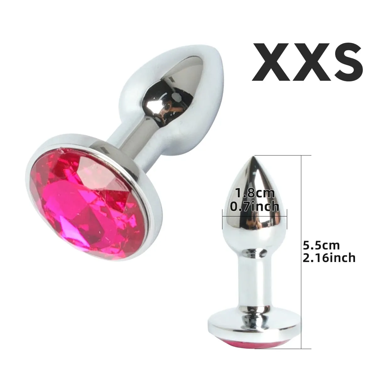 Mini Metal Anal Plug XXS Small Anal Dilator For Adult Men Women Butt Plug With Round Crystal Female Masturbation Anus Sex Toys — image 5