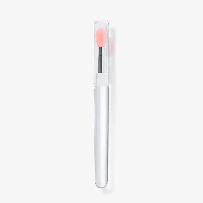 1/2/3/4pcs Portable Silicone Lip Brush With Cover Soft Multifunctional Lip Balm Applicator Lipstick Lipgloss Makeup Brushes — image 9