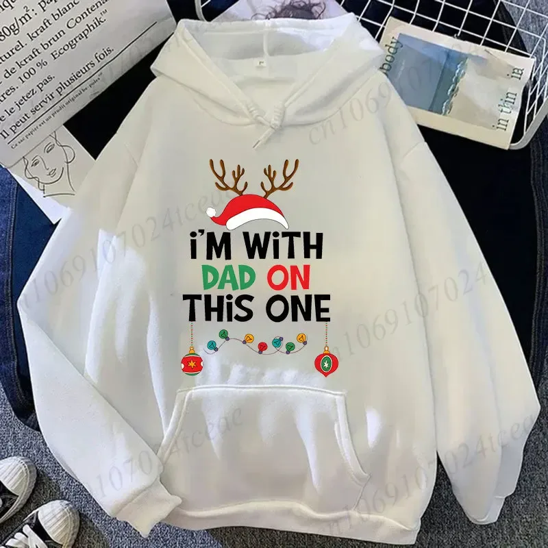 Par julmatchande huvtröjor Set I Don't Do Matchande juldräkter Tryck Sweatshirts Jul Familjefest Matchande toppar — image 15