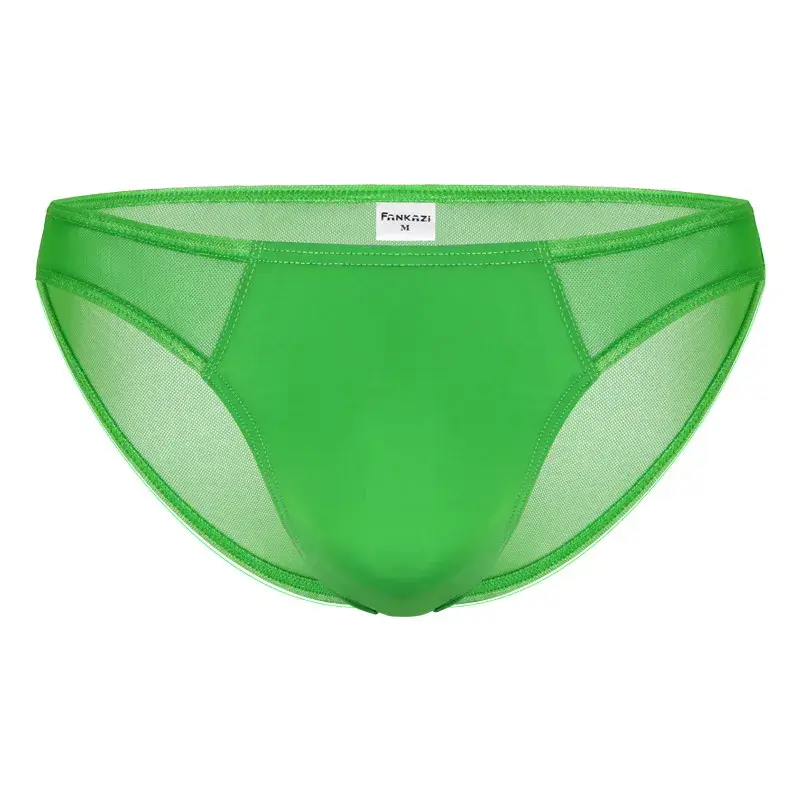 Men's Mesh Briefs Transparent Low Waist Underwear Ultra-thin Breathable Panties — image 2