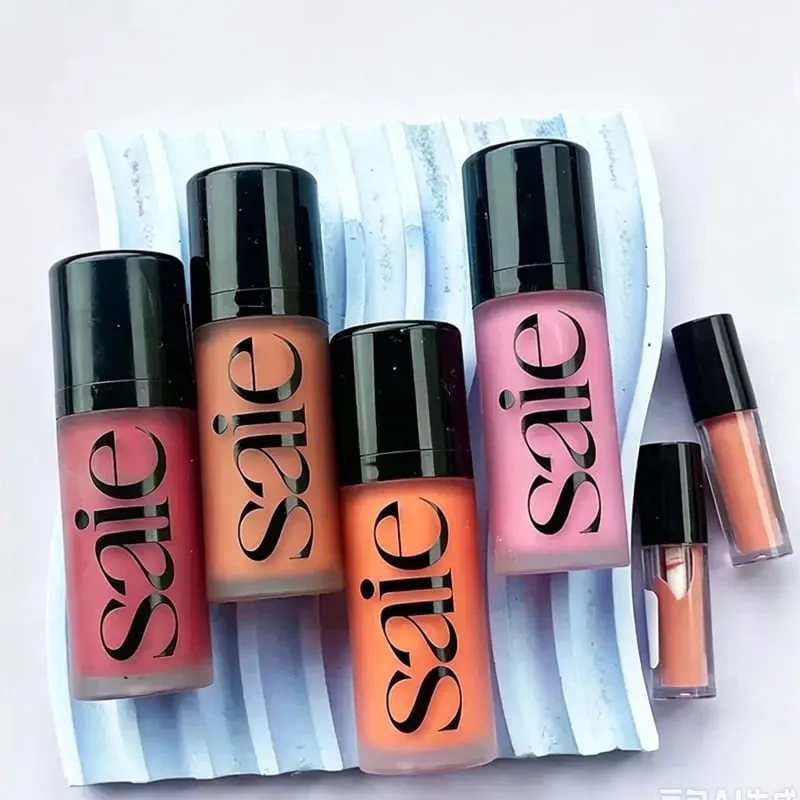 Saie סומק נוזלי 4 צבעים CHILLY SPICY Highlighter Sunglow Contouring Shimmer אבקת ייבוש מהיר לא דביק מרקם טבעי — image 4