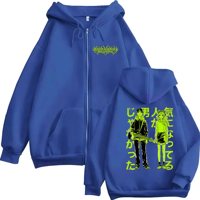 The Guy She Was Interested in Wasn't A Guy At All Anime Zipper Hoodies Men Women Harajuku Zip Up Hooded Sweatshirts Jackets Coat — image 6