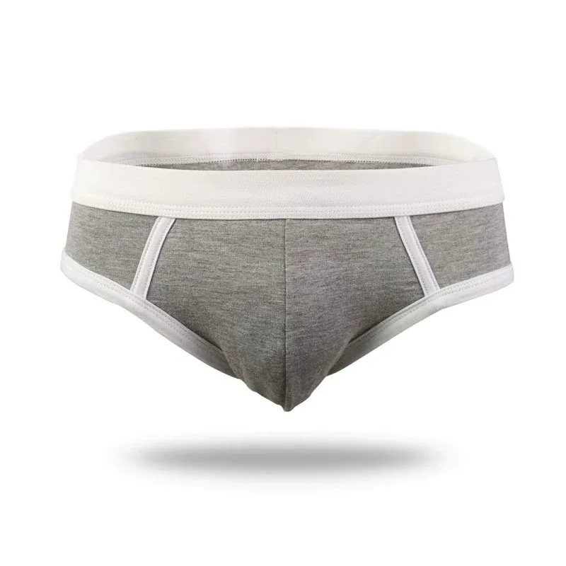 4PCS Men Cottn Briefs Underwear Simple Breathable Low Waist Lingerie Underpants Male Homewear Trunks Calzoncillos — image 13