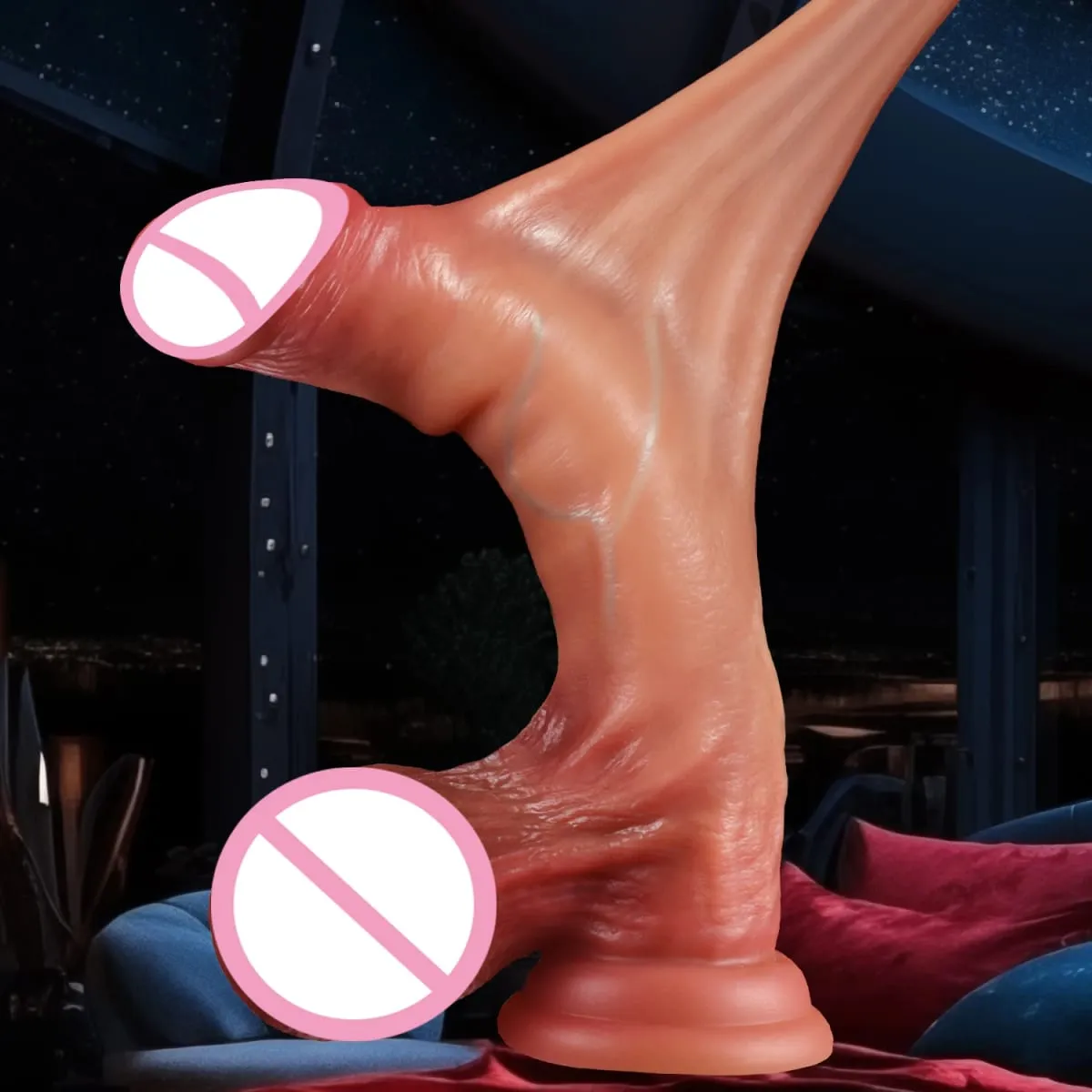 Skin Sliding Foreskin Dildo with Real Testicles strapon Realistic Dildos for Women Men Lesbian Anal Dick Adult Sex Toys Penis 18 — image 2