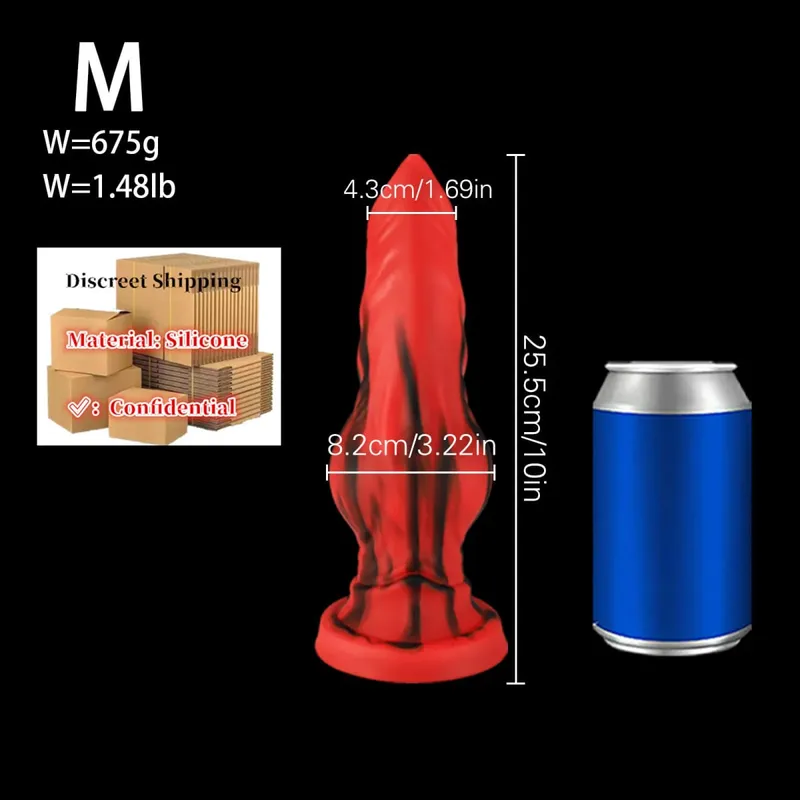 Malaking Silicone Fantasy Animal Dildo Anal Plug Prostate Sex Para sa Mga Lalaki Babae Big Knot Dog Dildo Suction Cup Butt Plug Cock Sex Toys18