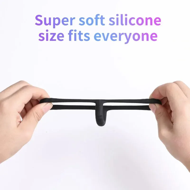 Penis Ring Reusable Silicone Semen Cock Ring Penis Enlargement Delayed Ejaculation Sex Toys For Men — image 3