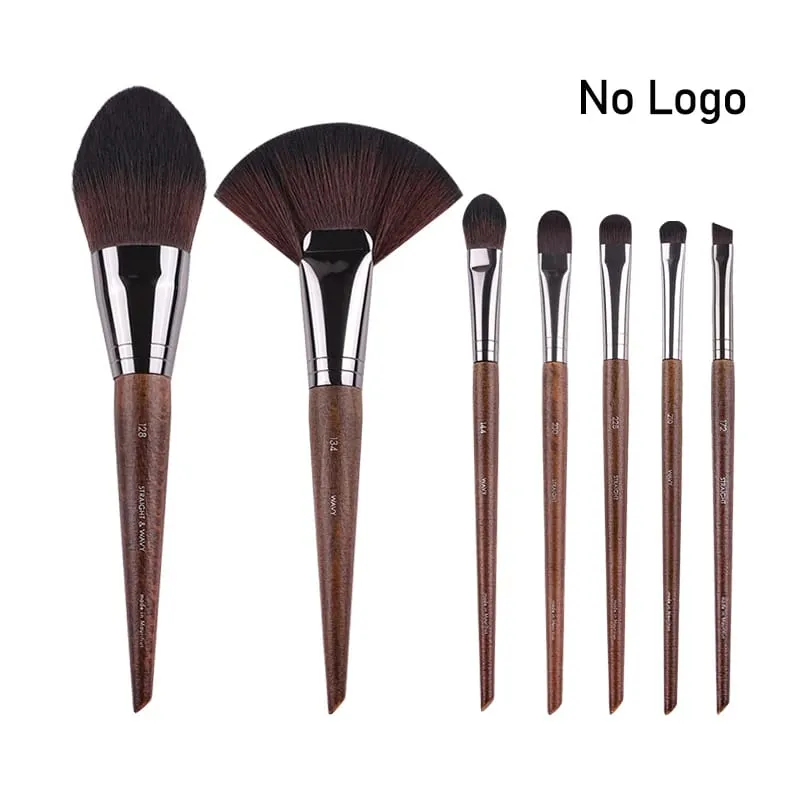 Ensemble complet de pinceaux de maquillage pour les yeux en bois naturel, kit de maquillage Pro pour fard à paupières, surligneur, sourcils, lèvres, cils, pratique — image 20