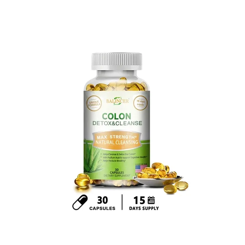 Balincer Colon Cleansing Supplement - Full Body Colon Digestive Regulation and Gut Health for Men and Women 120 Capsules — image 8