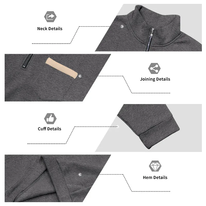 Homens 2026 outono inverno item quente velo forrado gola solta vintage moletom casual commuter moda masculina outerwear diário — image 35