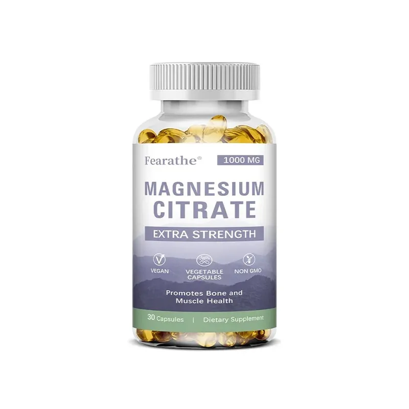 Magnesium Citrate 1000 Mg - Maximized Absorption Supports Muscle Nerve Bone Sleep and Heart Health - 120 Capsules