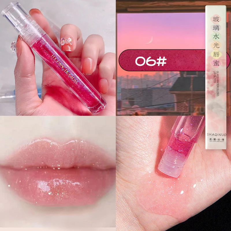 Galaxy Mirror Lip Gloss Glitter Lipgloss Διάφανο Lip Oil μακράς διαρκείας ενυδατικό κραγιόν Lipgloss Lips Cosmetics Makeup — image 10