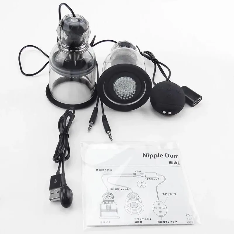 Rotating Nipple Stimulation Breast Enlargement Sucker Licking Vibrator Breast Sucker Chest Massage Vibrator Sex Toys For Women — image 3