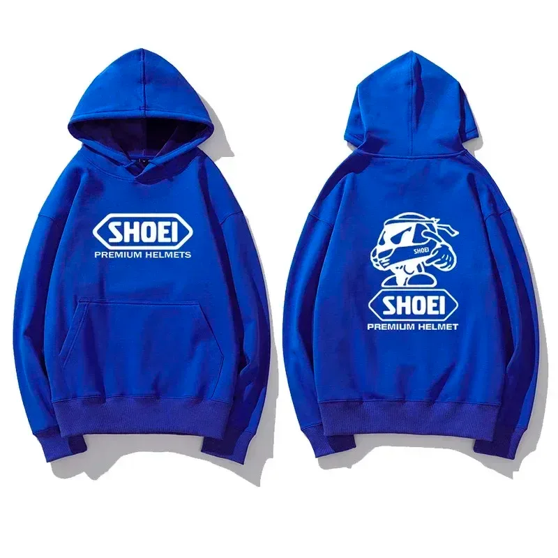 Motorcycle Helmet Theme Graphic Hoodie Unisex Front Likod Double Print Biker Drawstring Hooded Sweatshirt Casual Pullover Top — image 4