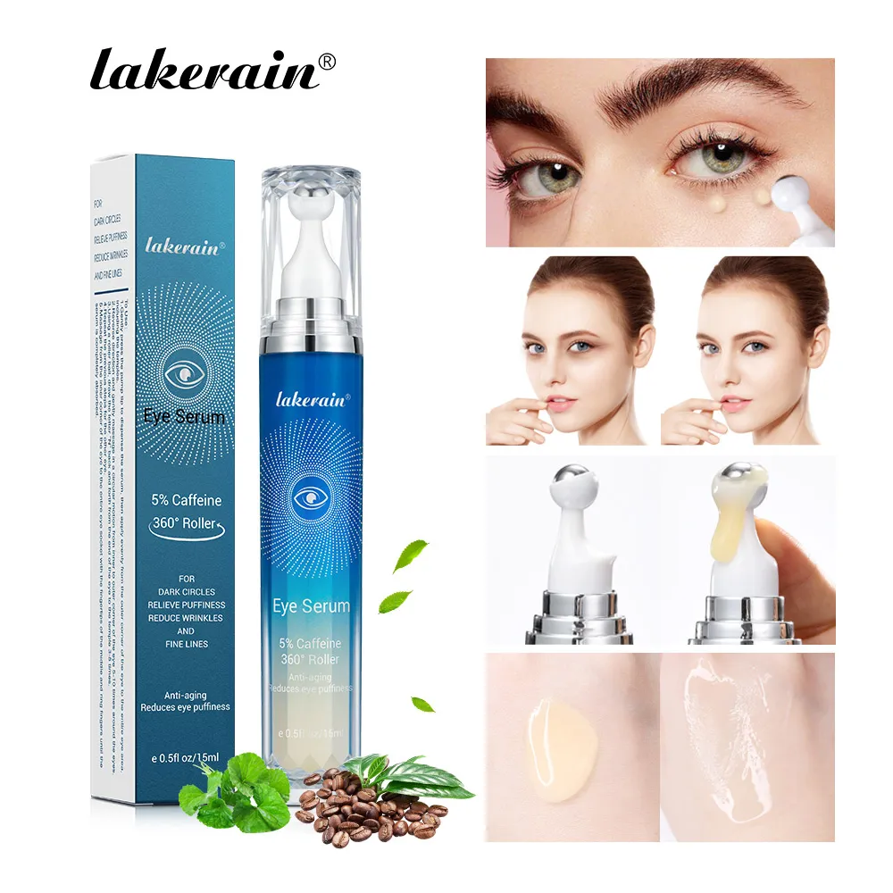 5% Caffeine Eye Serum με 360° Massage Ball Under Eye Roller Cream για μαύρους κύκλους και πρήξιμο που μειώνει τις λεπτές γραμμές των ρυτίδων — image 2