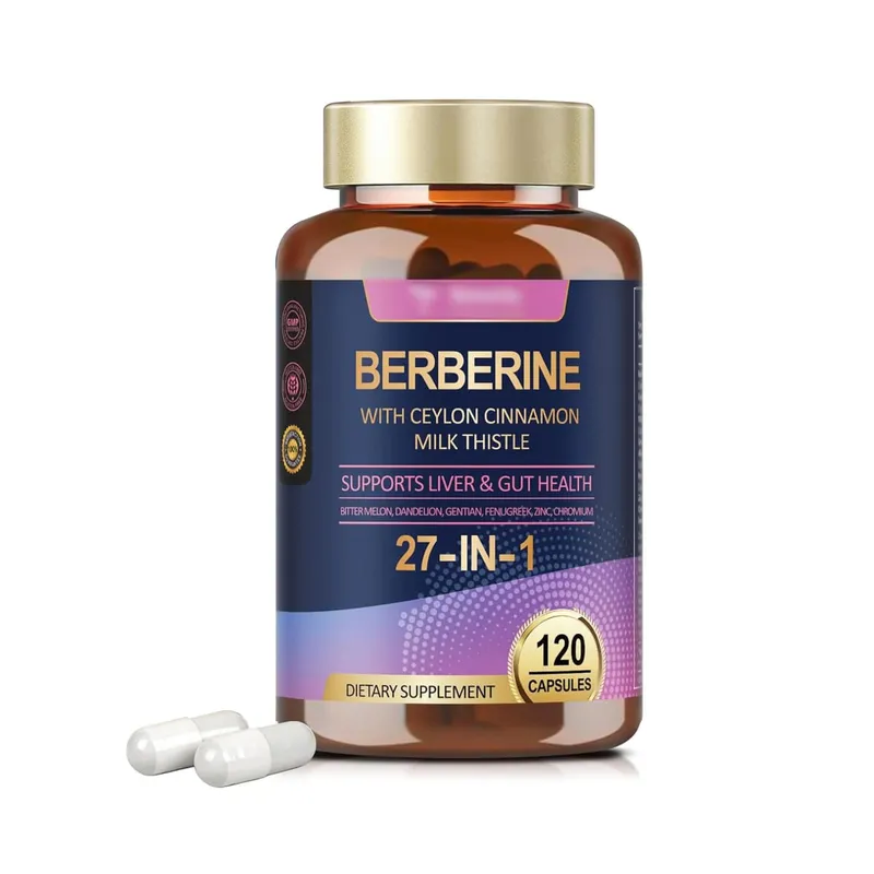Berberine Ceylon fahéjas máriatövis-kiegészítők – antioxidánsok, amelyek elősegítik a máj emésztését és a bélrendszer egészségét, erősítik az immunitást
