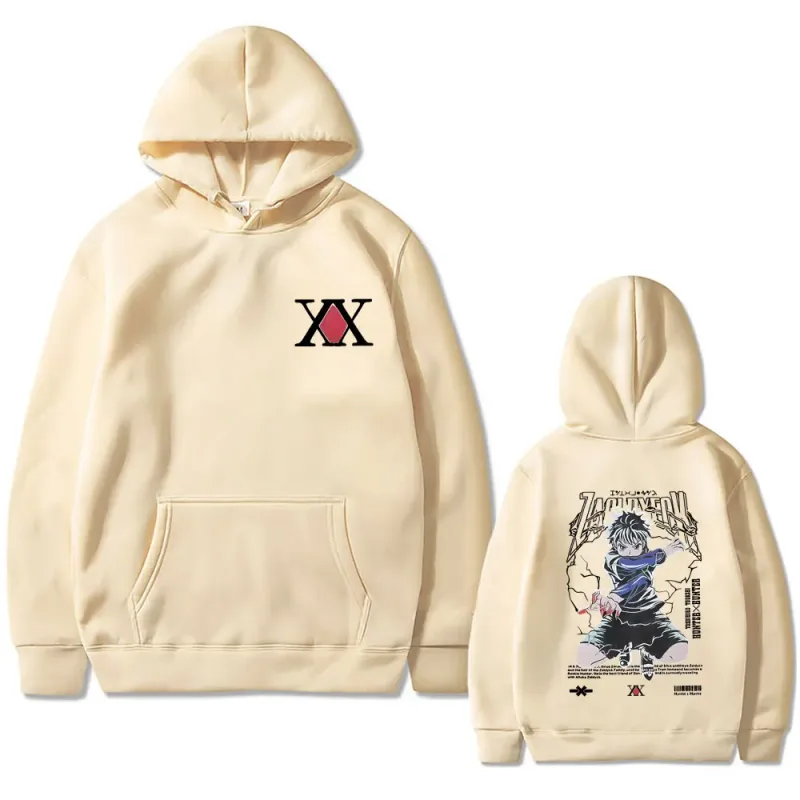 Anime Hunter X Hunter hoodie Killua Zoldyck Graphic hooded tracksuit Men Women Clothing Casual Oversized fleece cotton hoodies — image 8