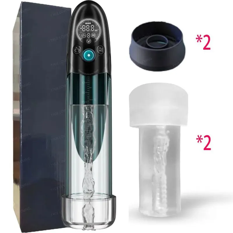 Electric Penis Pump - Water Bath Vacuum Enlarger for Men | Effective Massage & Enlargement Trainer | Premium Male Sex Toy