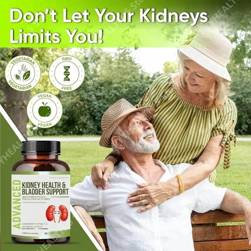 Cranberry Herbal Complex Urinary Tract Kidney Health Support Capsules 60 Count Wellness Support Supplement for Adults