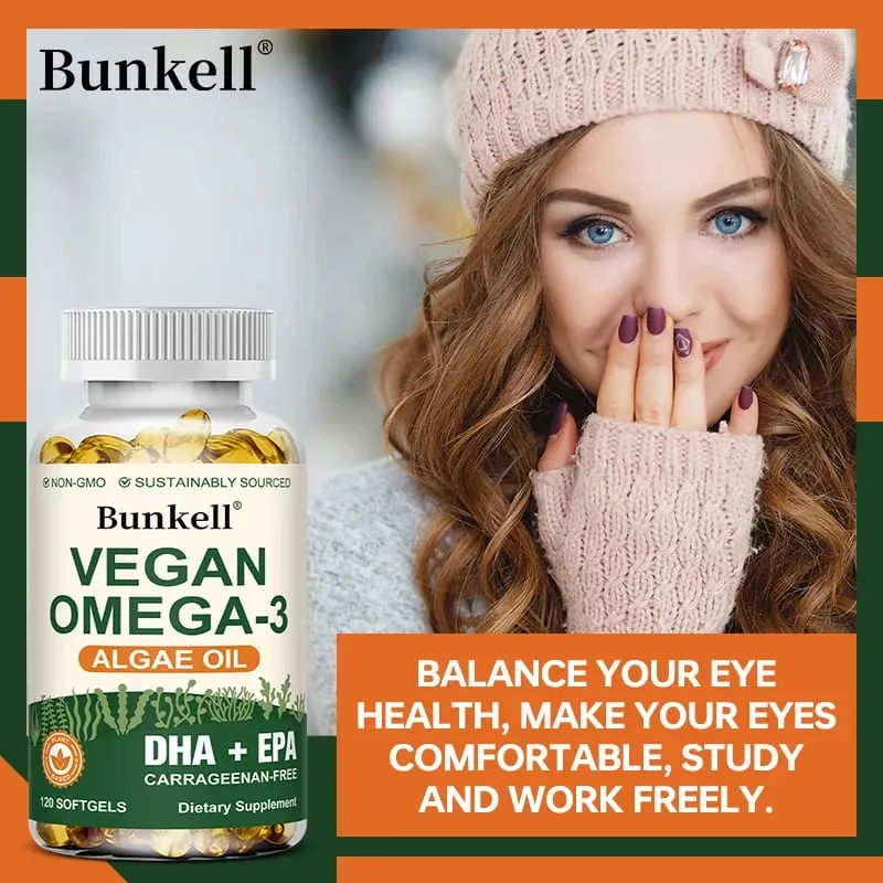 Omega 3 algaolaj | Plusz DHA EPA nem GMO Általános egészség | Halolaj-helyettesítő 120 kapszula Lágy kapszula — image 6