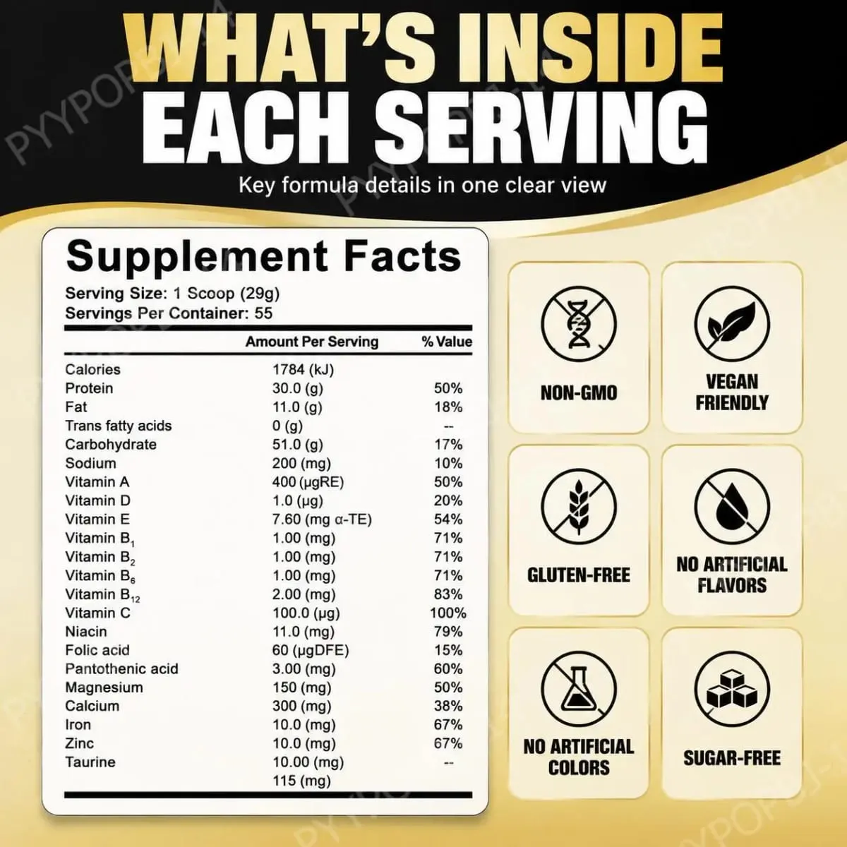 NurtureNova Chocolate Whey Protein Powder 30g Serving 55 Servings per Jar Muscle Building & Recovery Support Fitness Nutrition S — image 3
