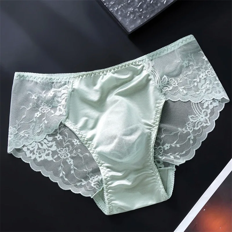 Lace men's underwear 3D Punched tangas japonesa Ice Silk Thin calzoncillos hombre Sexy lingerie adults 18 plus cuec gay panties — image 10