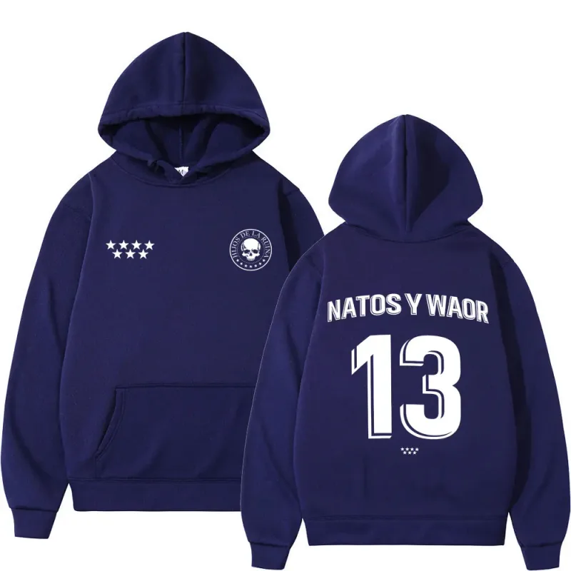 Rapper NATOS WAOR 13 Sweatshirts Men Women Fashion Hip-hop Pullover Autumn Winter Loose Casual Gothic Punk Tracksuit Streetwear — image 11