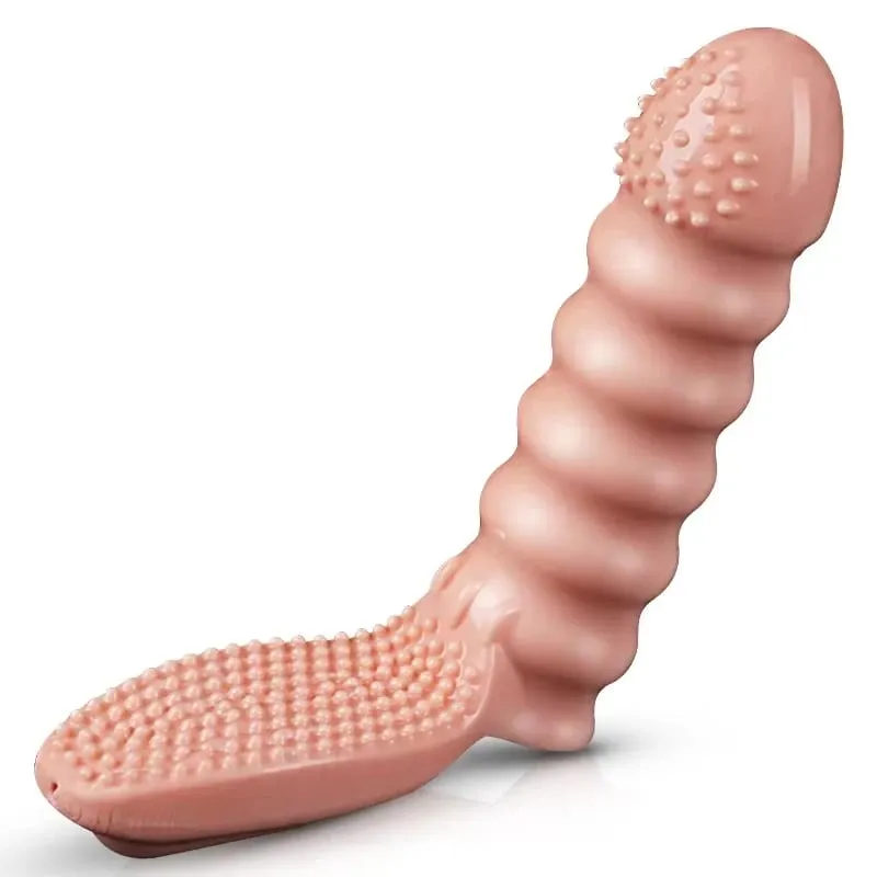 Párok Clitoral Vagina Finger G Spot Vibrátor Stimulátor Masszírozó Ujj Ujj Felnőtt játékok Erotikus szexjátékok nőknek Férfiak