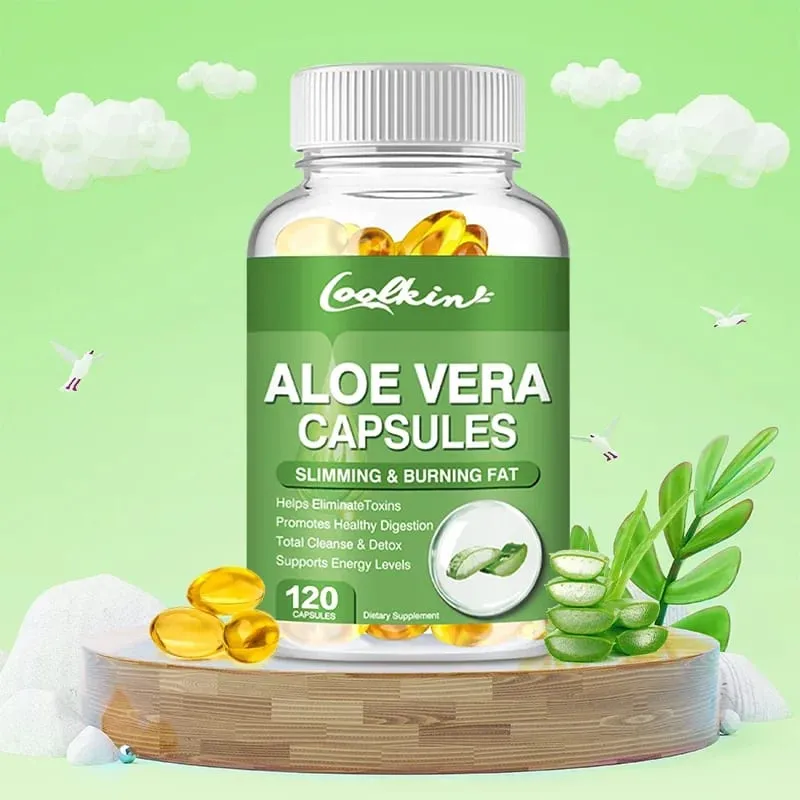 Aloe Vera Extract Capsules - Supports Intestinal Digestive and Immune Health Relieves Constipation and Balances Stomach AcidSu — image 3