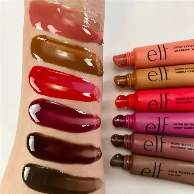 New Elf 8 χρωμάτων Lip Gloss & Πολύχρωμο ρουζ σε πούδρα λεπτής υφής Ελαφρύ Ενυδατικό Θρεπτικό Lip Balm Care Cosmetics — image 5