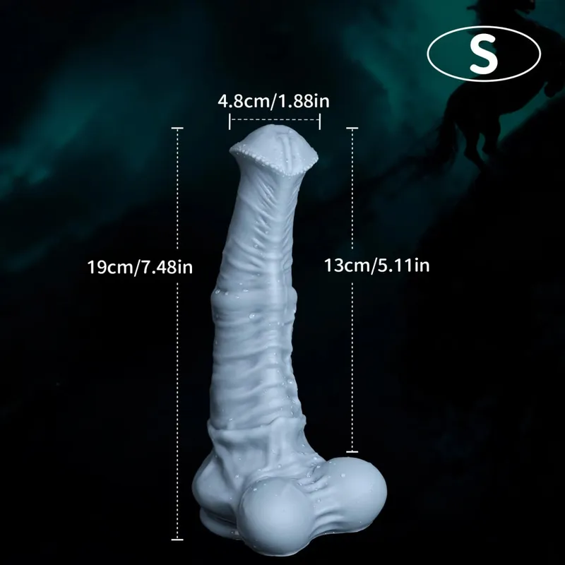 Big Horse Műpénisz Valósághű pénisz Hatalmas anális dugó Szex G-pont stimuláló masszázs, serkentő női maszturbátor szexjátékok nőknek 18