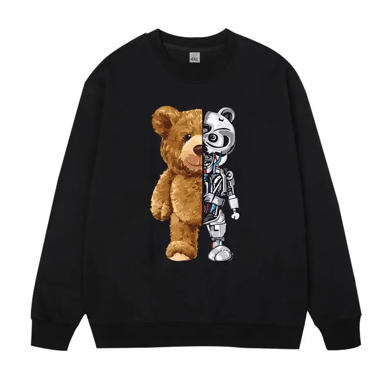Plus Size Men's Pullovers Full Cotton Sweatshirts 5XL 6XL 7XL Autumn Winter Long Sleeves Printed Tops Panlalaking Damit 110kg-180kg — image 10
