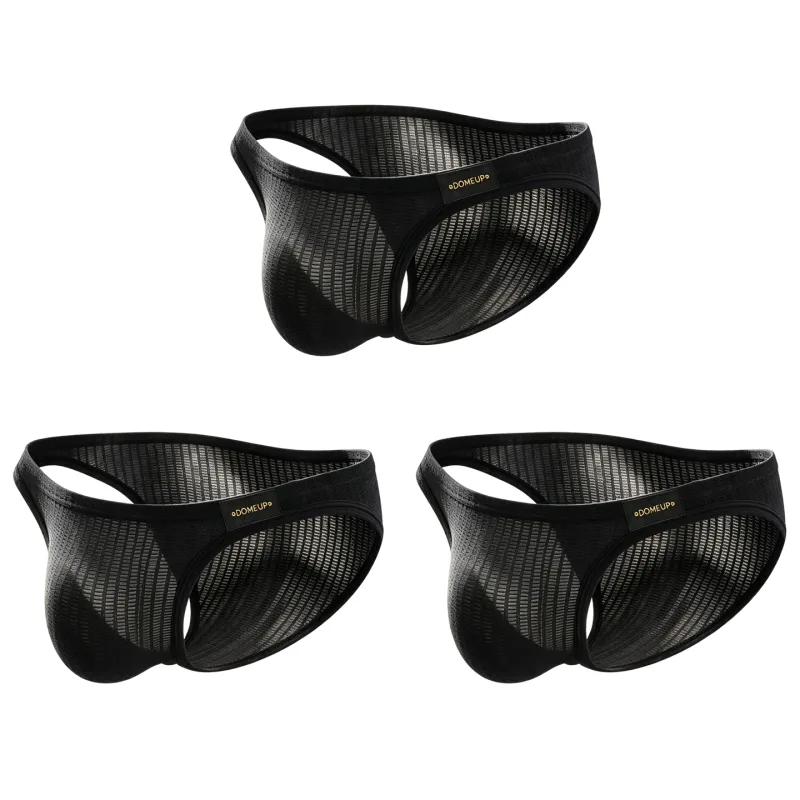 Men's Underwear Ribbed Texture Mens Brief Nylon Elastane Underpants Lightweight Thin Comfortable Male Triangle Underwear M‑XXL — image 28