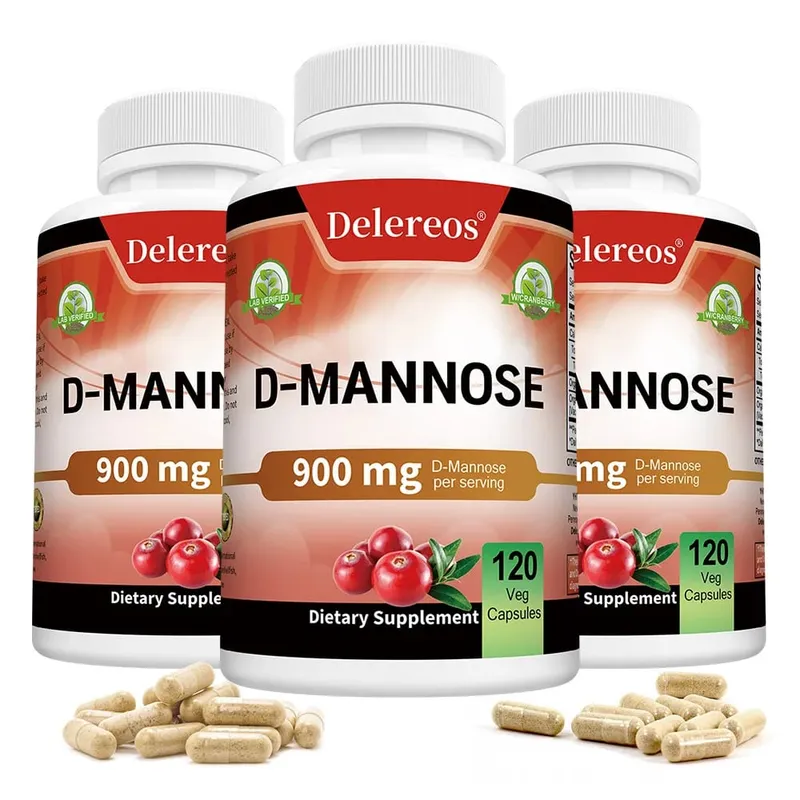 Organikus D-mannóz 900 mg adagonként 120 kapszula erősen támogatja a húgyúti tisztítást nőknél és a prosztata egészségét férfiaknál — image 11