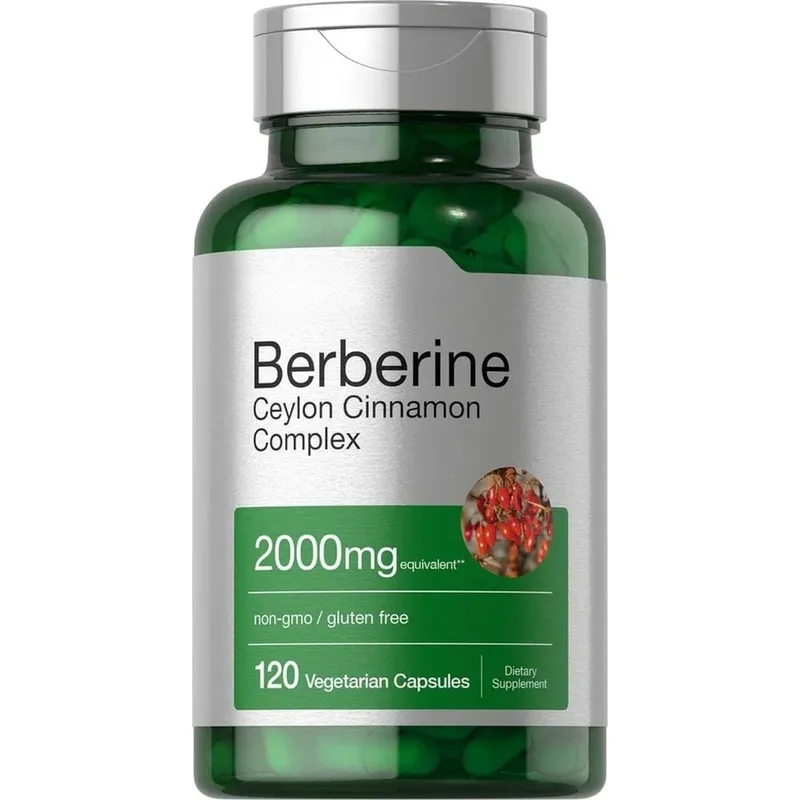 Berberine Ceylon fahéj komplex 2000 mg vegetáriánus kapszula GMO-mentes gluténmentes napi wellness-kiegészítő felnőtteknek 120 Count