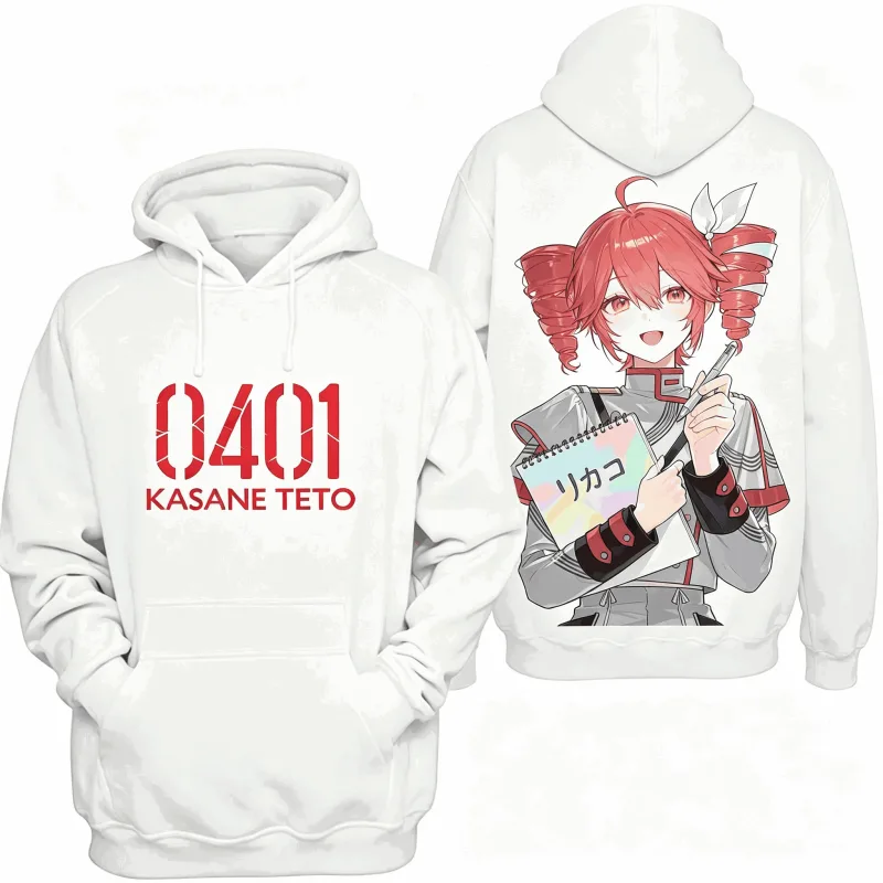 Kasane Teto Printed Oversized Unisex Vintage Loose hoodies for Men Women Fleece warm Casual Retro Fashion high quality Couples — image 17
