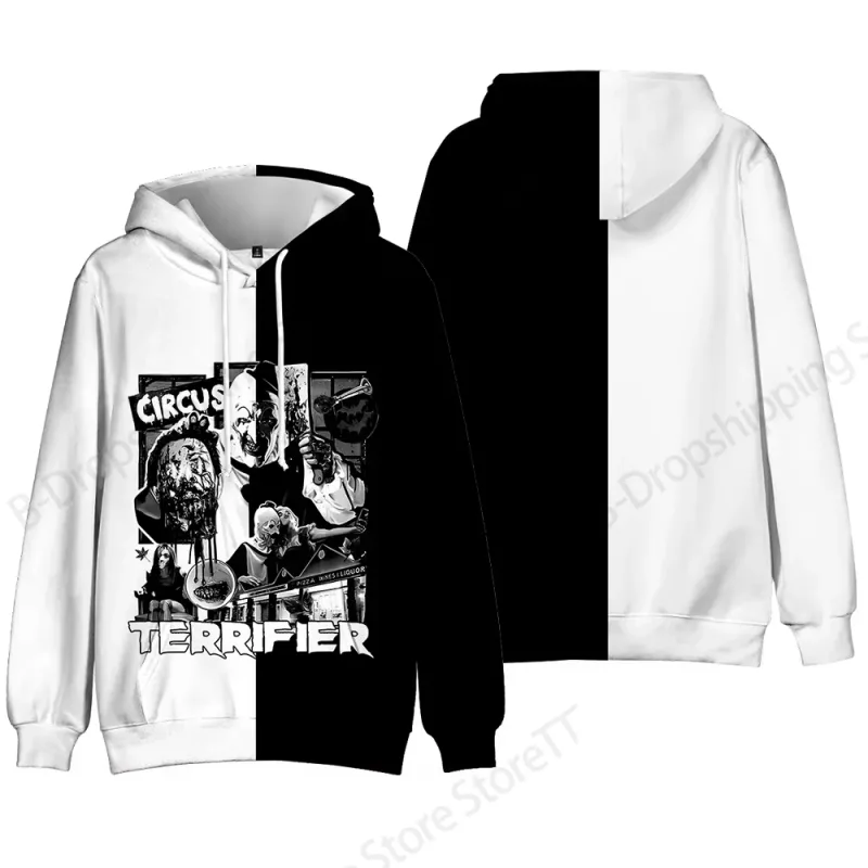 Horror Movie Terrifier Killer 3d Print Hoodie Men Women Fashion Long Sleeve Hoodies Halloween Coat Men Sweatshirt Winter Clothes — image 13
