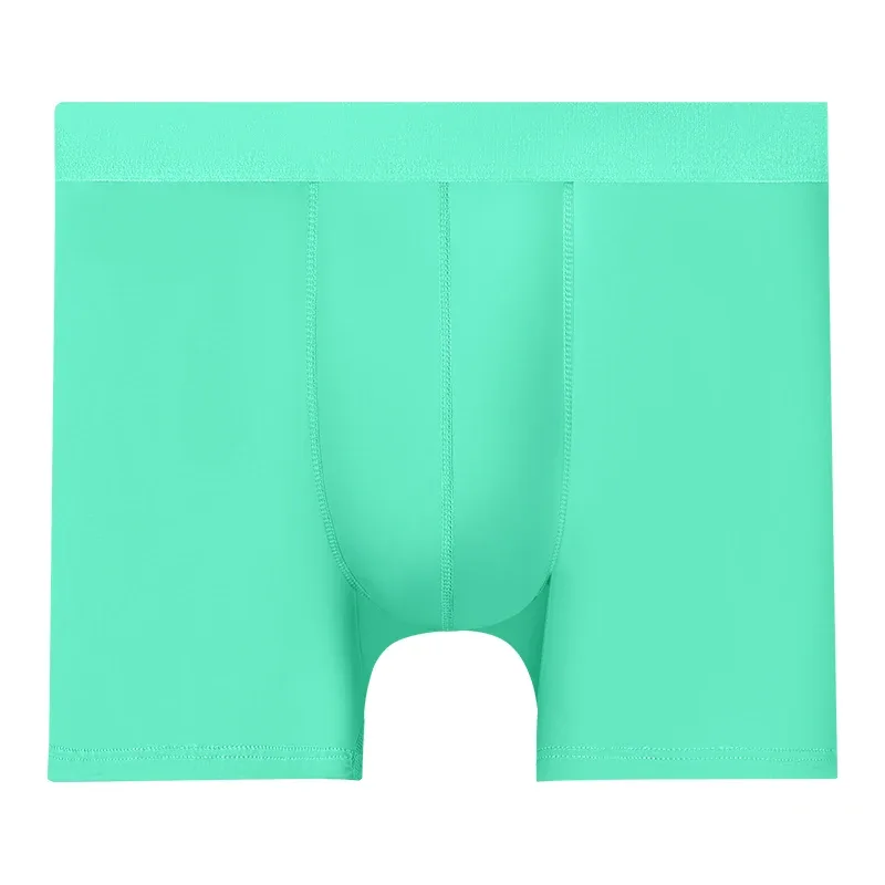 Is Silk Sports Underkläder Herr Sommar Tunna Anti-Slit Ben Löpning Andas Stor storlek Förlängd Anti-Wear Gren Boxer Br