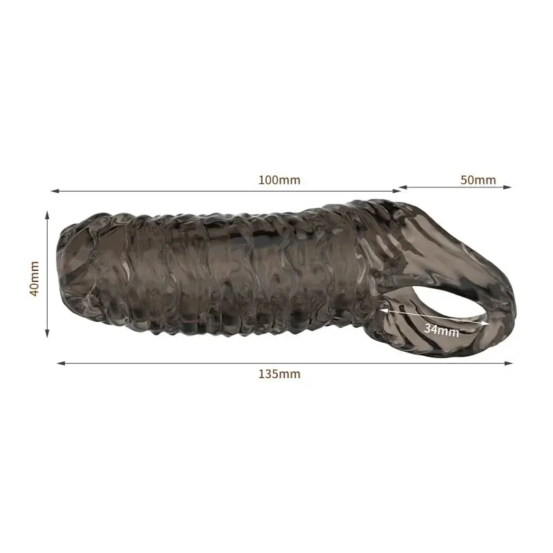 Soft TPE Cock Ring Penis Sleeves Testis Scrotum Restraints Couples Flirting Adult Games Sex Toys for Men Delay Ejaculation — image 4
