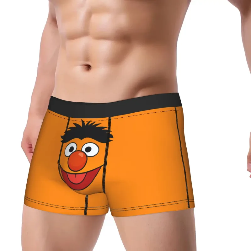S-Sesames Streets Tango Elmo at Grover Underwear Men Shorts Briefs Nakakatuwang Boxershorts Quality Customs Oversize Panties — image 2
