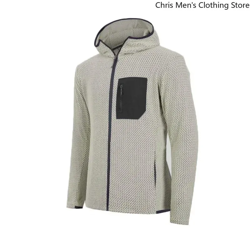 Mga De-kalidad na Zipper Coat ng Lalaki para sa Taglagas/taglamig Naka-istilong at Maraming Nagagawa Warm Hooded Coat Mga Kaswal na Sports Fitness Sweatshirt — image 7