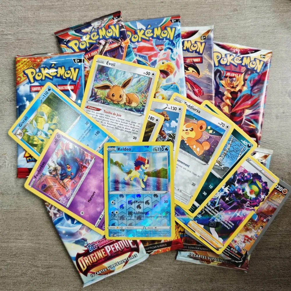 Francia változatú Pokemon kártyák VMAX V EX GX MEGA Carte Collection Battle Trainer Gyermek karácsonyi játékok Ajándék — image 6