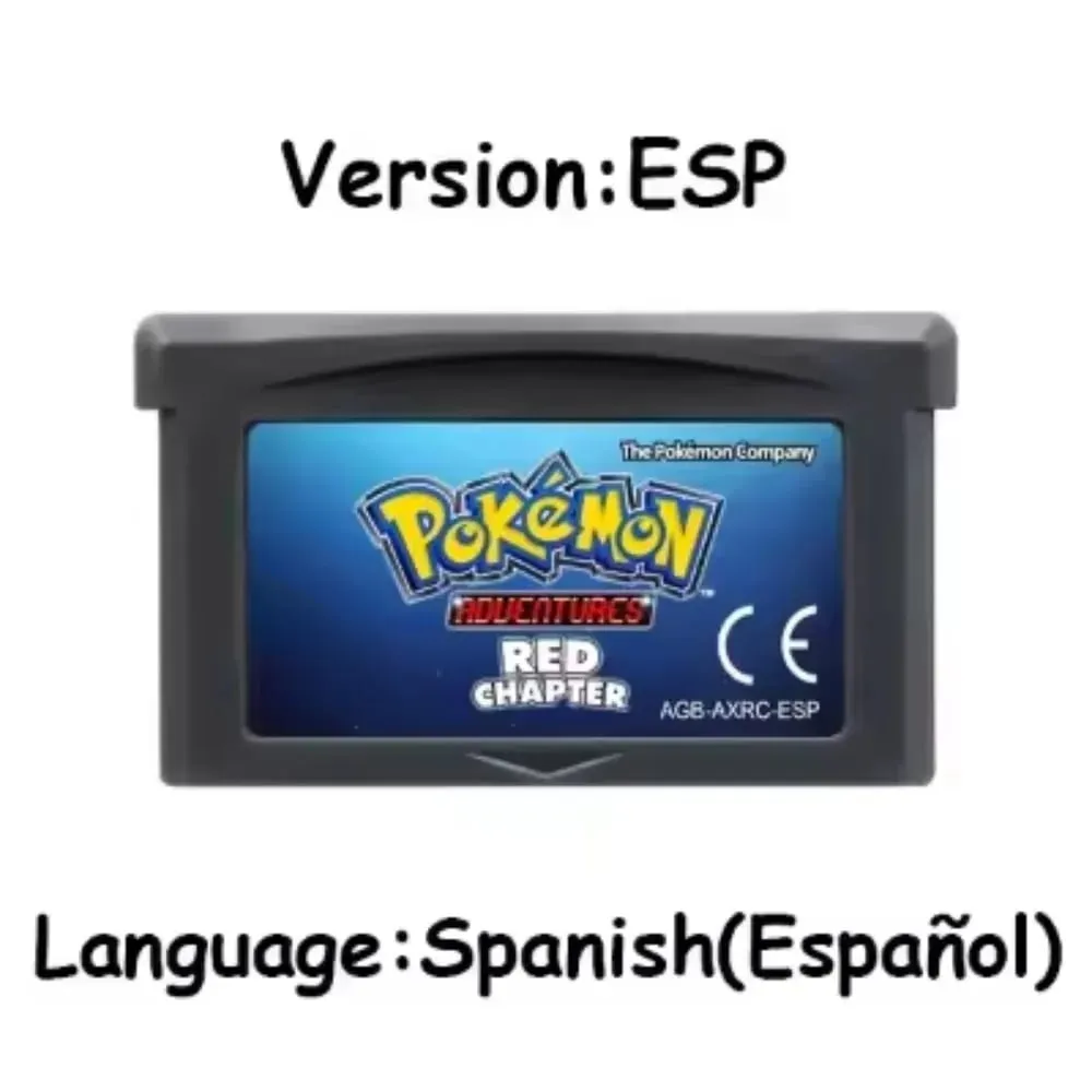 GBA Pokemon Game Cartridge 32-bit Κονσόλα παιχνιδιών βίντεο Κάρτα AshGray Liquid Crystal Light Platinum Moemon Emerald Αγγλική γλώσσα — image 6
